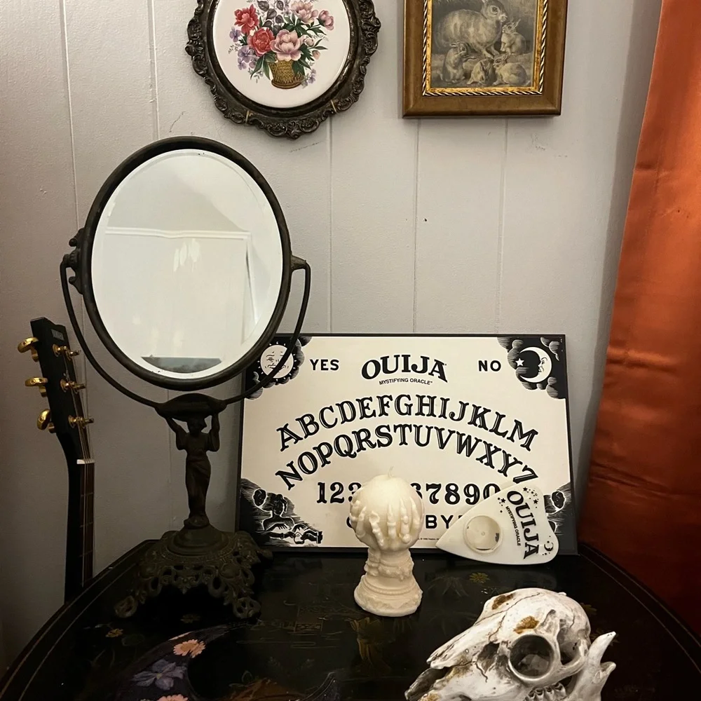 RARE Early 1900s Antique Art Nouveau Vanity Mirror - Stunning Home/Bath Decor